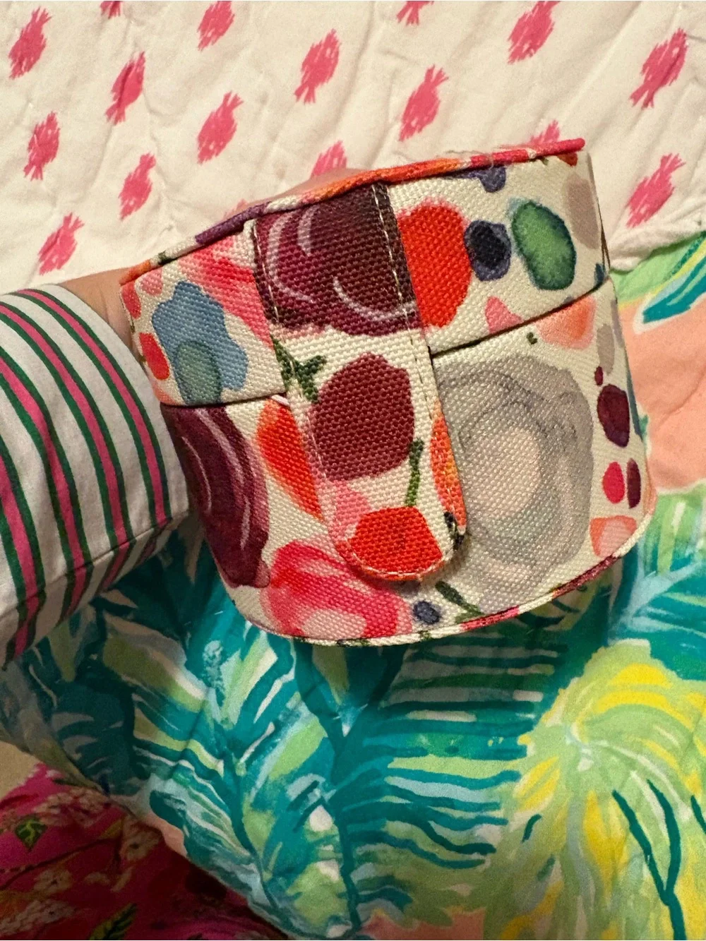 Kate Spade Floral Canvas Travel Jewelry Case — Multicolor